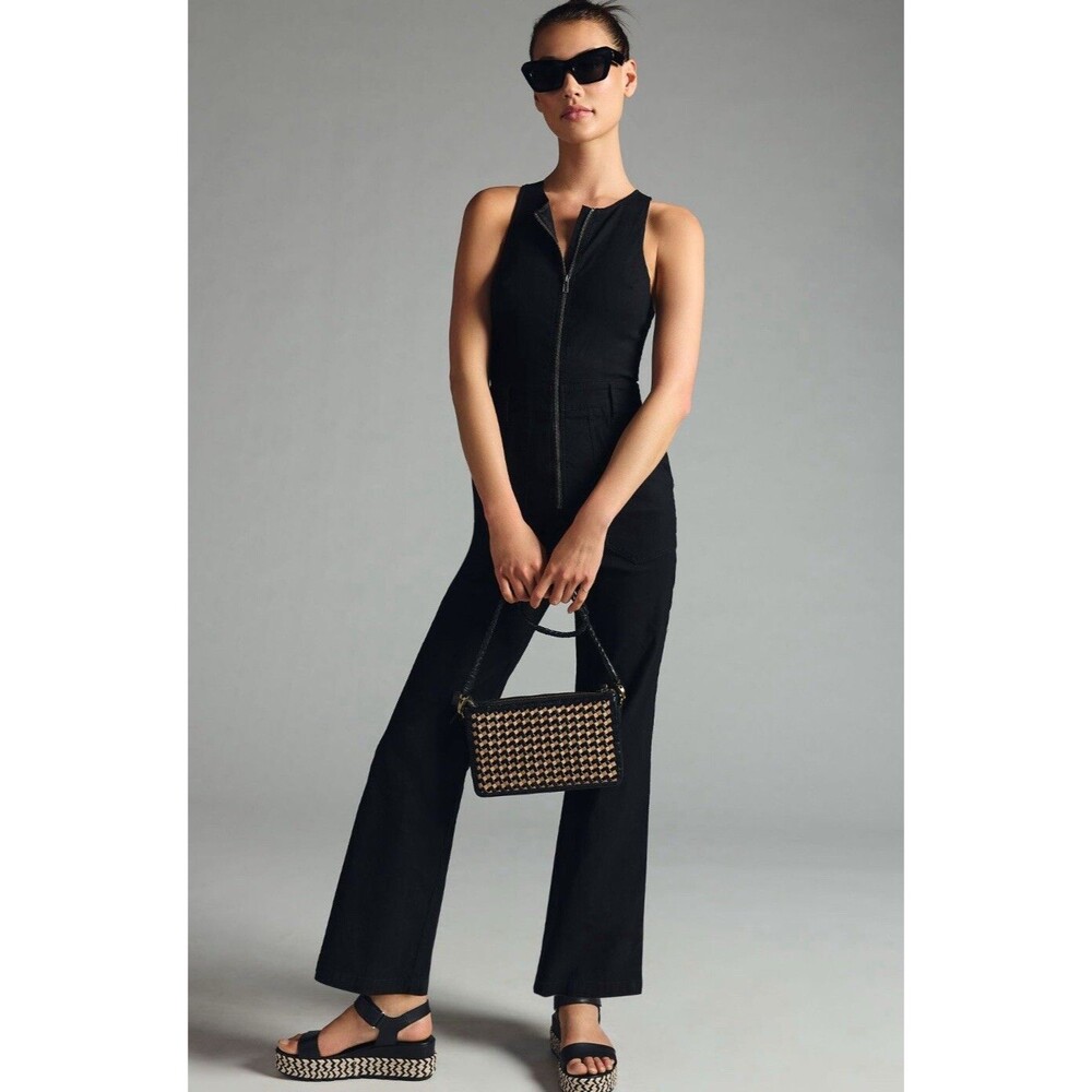 Anthropologie Maeve Jumpsuit Women Black The Naomi Workwear Jumpsuit Size 2 NWT